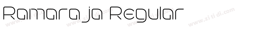 Ramaraja Regular字体转换
